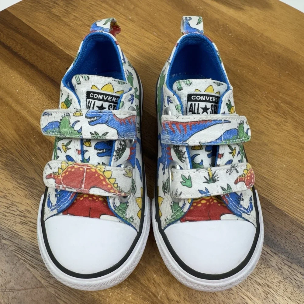 Little Kids Boys Converse Chuck Taylor All Star 2V Dino Sneakers Shoes Size 7 C